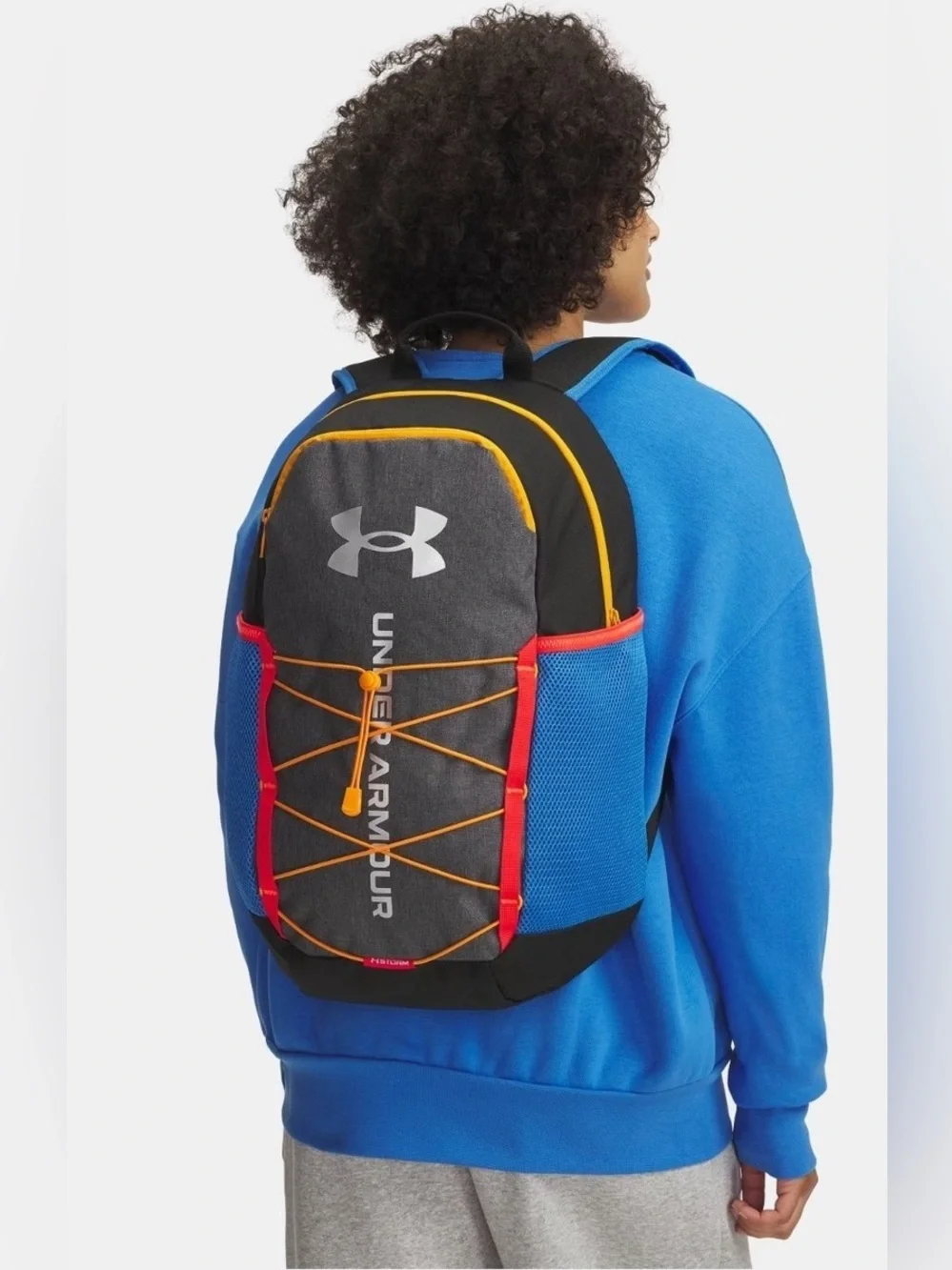 NWT Under Armour The Hustle 6.0 Sport Backpack blue/grey